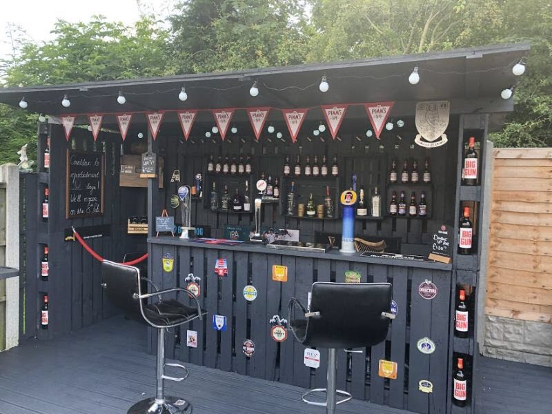 Домашний стильный бар из поддонов за 2 дня