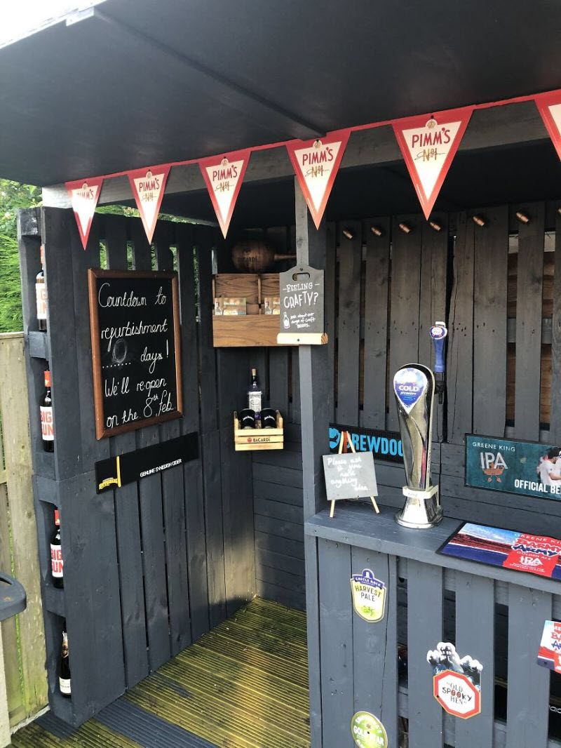 Домашний стильный бар из поддонов за 2 дня