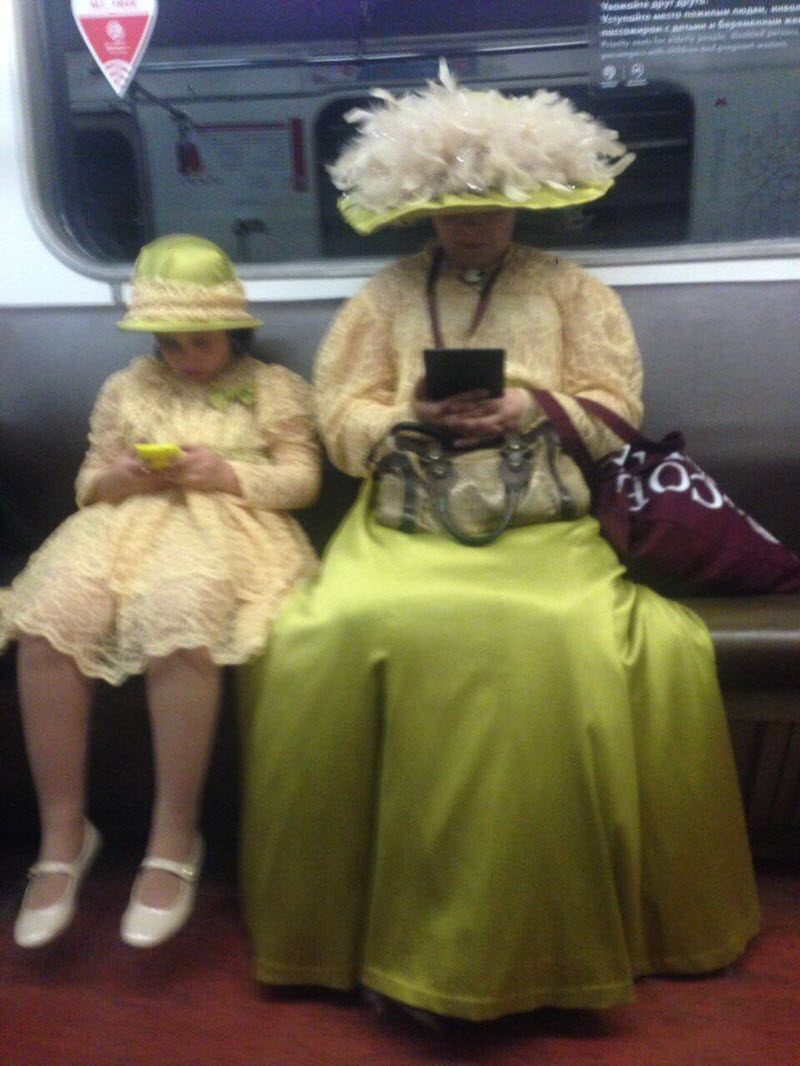 Модники из российского метрополитена