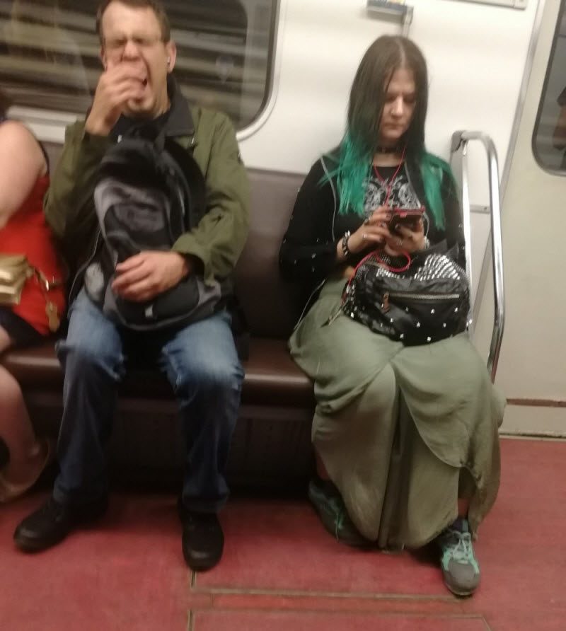 Модники из российского метрополитена