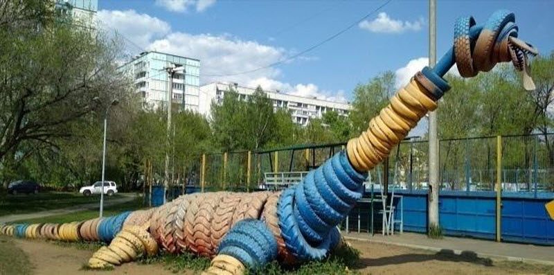 ЖКХ-арт. Новые поделки в наших дворах, сделанные летом 2019