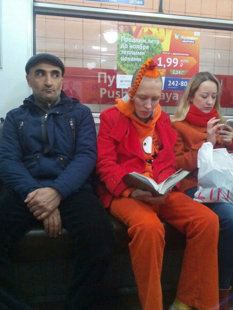 Модники из российского метрополитена
