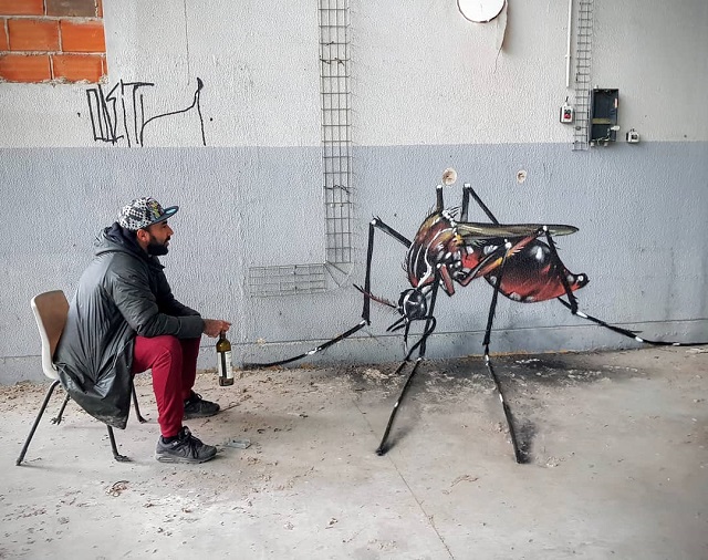 Невероятно реалистичные 3D-граффити от художника из Португалии