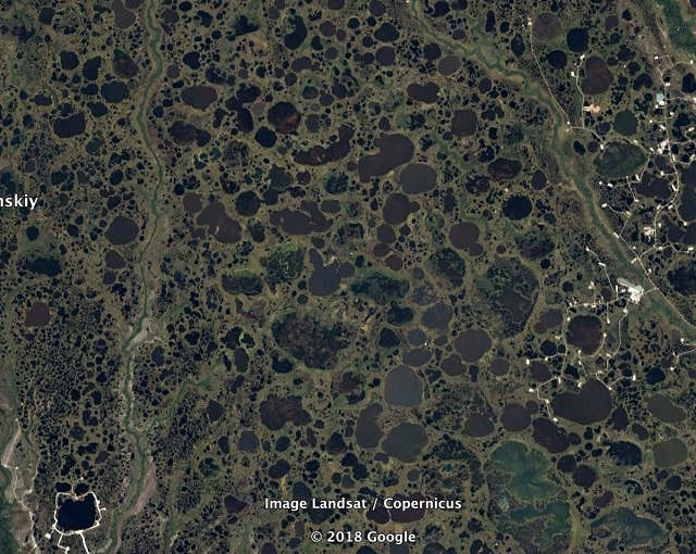 Необычные виды земли с Google Maps