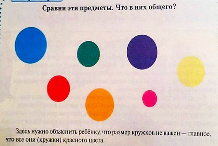 Неадекватные задания из школьных учебников