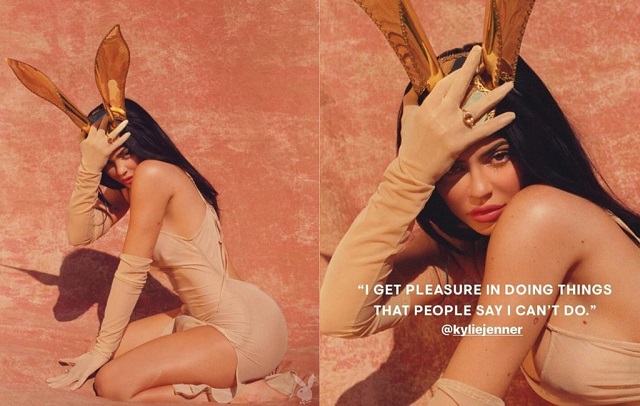 Кайли Дженнер в своей первой фотосессии для журнала Playboy