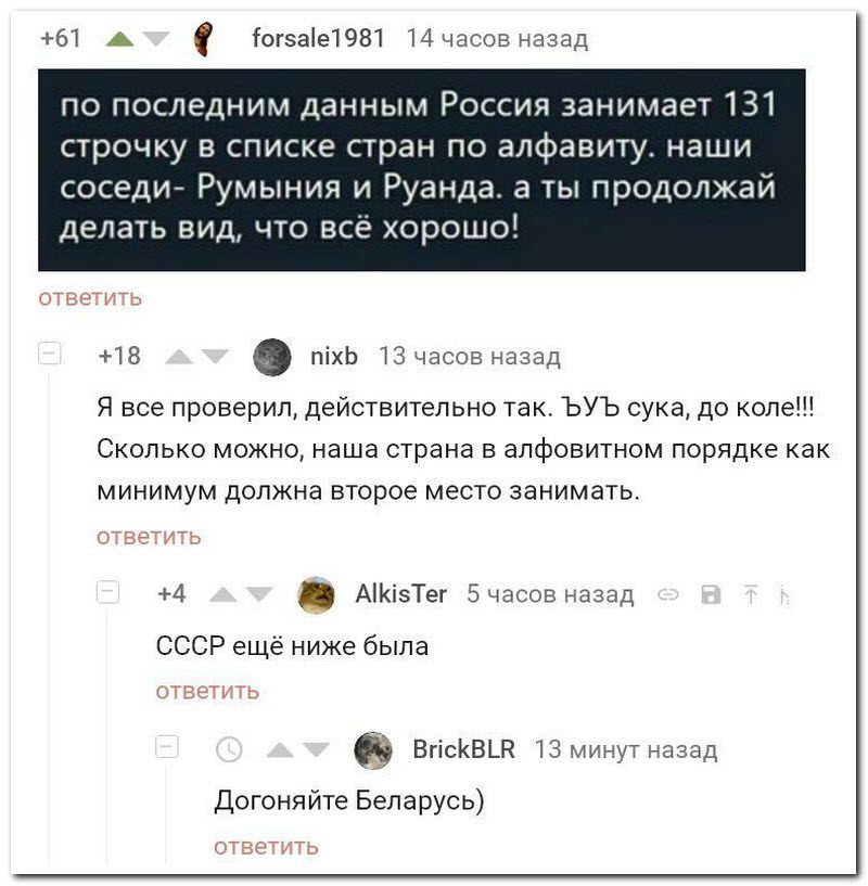 Забавные комментарии из социальных сетей