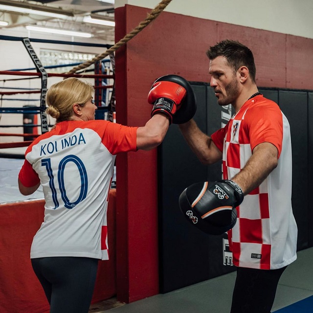 Чемпион UFC Стипе Миочич провел тренировку с президентом Хорватии