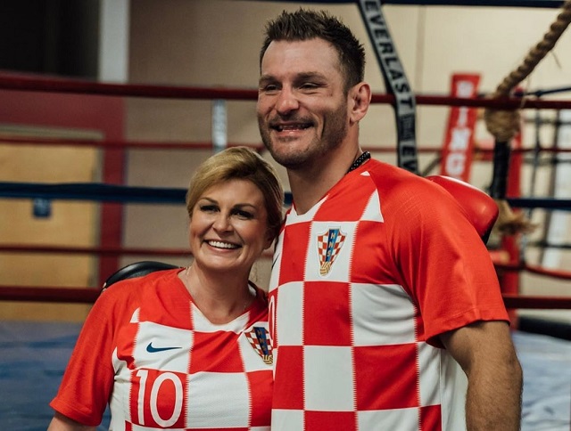Чемпион UFC Стипе Миочич провел тренировку с президентом Хорватии