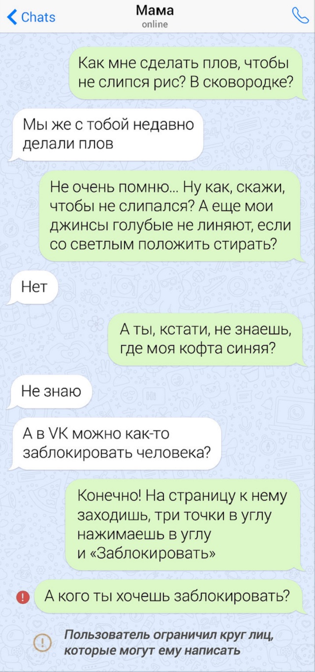 Забавные переписки с родителями