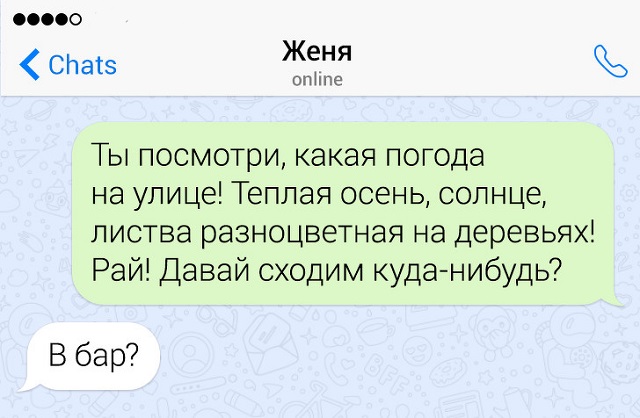 Подборка игривых и остроумных переписок