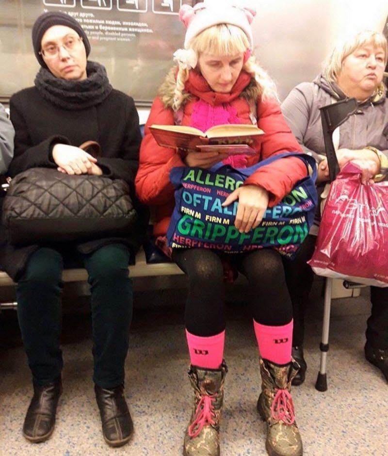 Модники из российского метрополитена