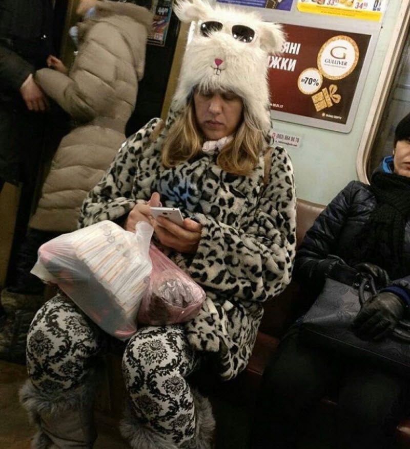 Модники из российского метрополитена