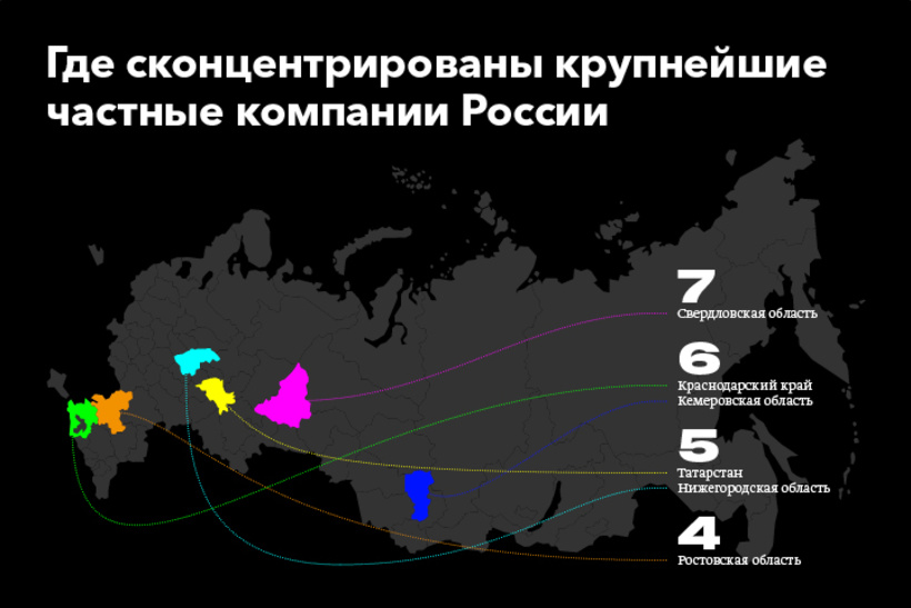 Где «прописаны» крупнейшие российские компании Где «прописаны» крупнейшие российские компании