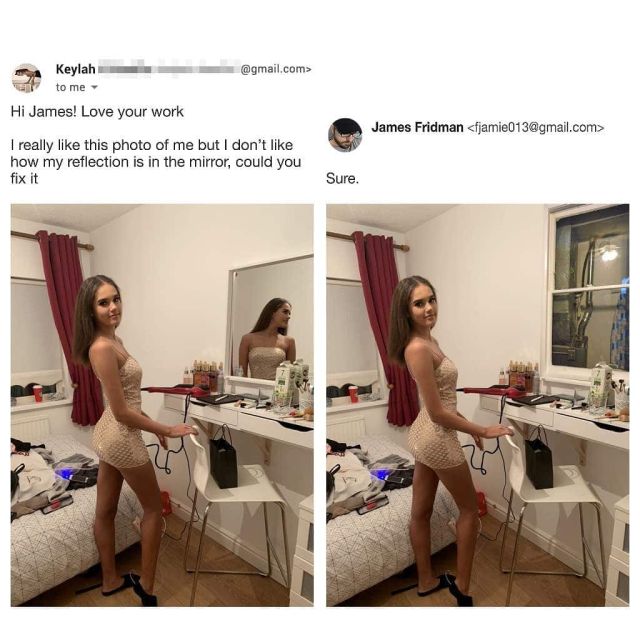 Фотошоп-мастер, который слишком буквально выполняет просьбы клиентов