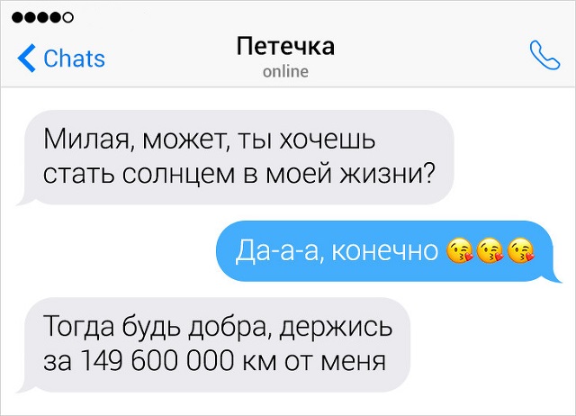 Забавные переписки парней с девушками