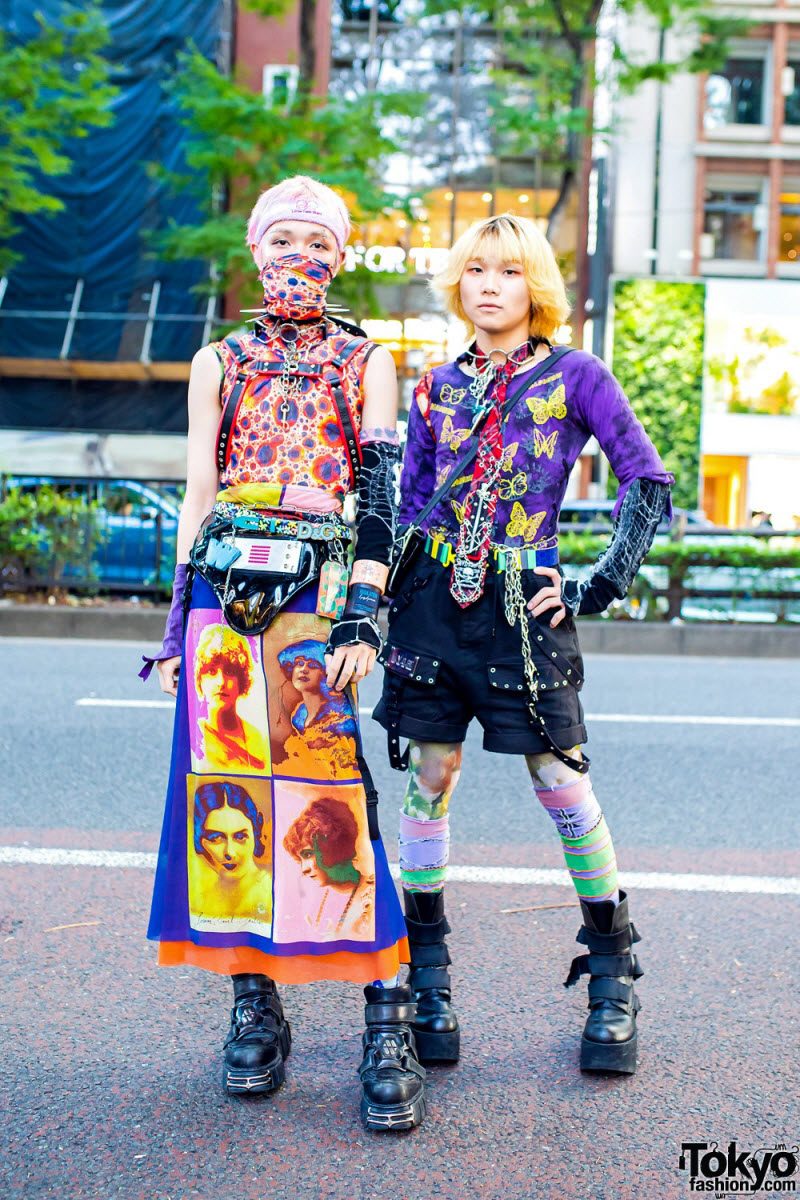 Модные персонажи на улицах Токио