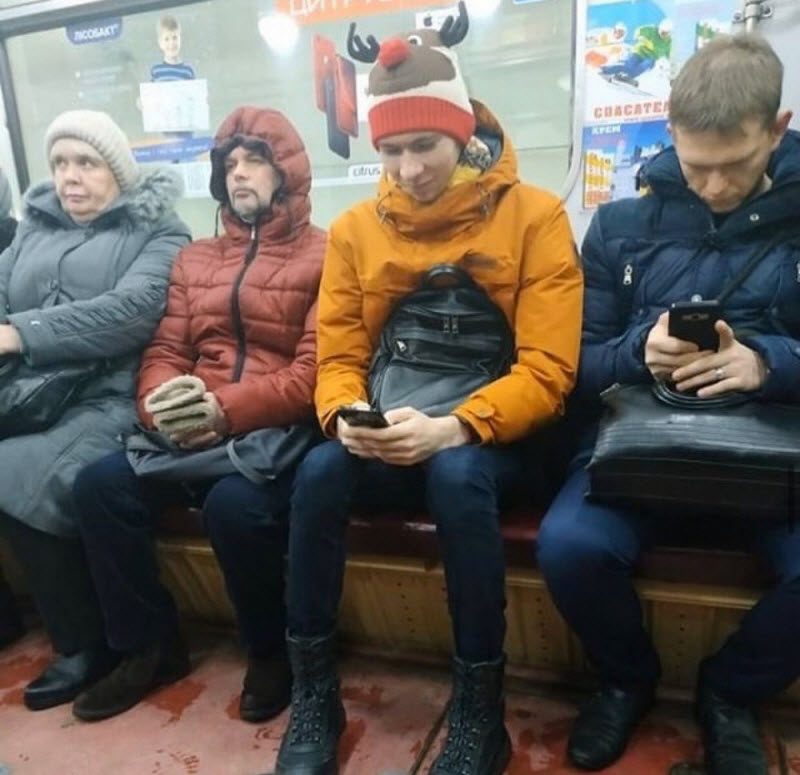 Модники из российского метрополитена