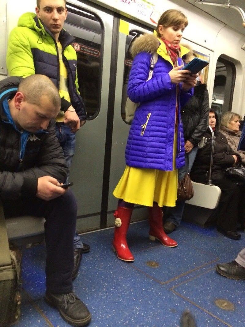 Модники из российского метрополитена