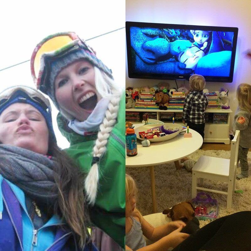 Родители показали честные фотографии о том, как изменилась их жизнь с появлением детей