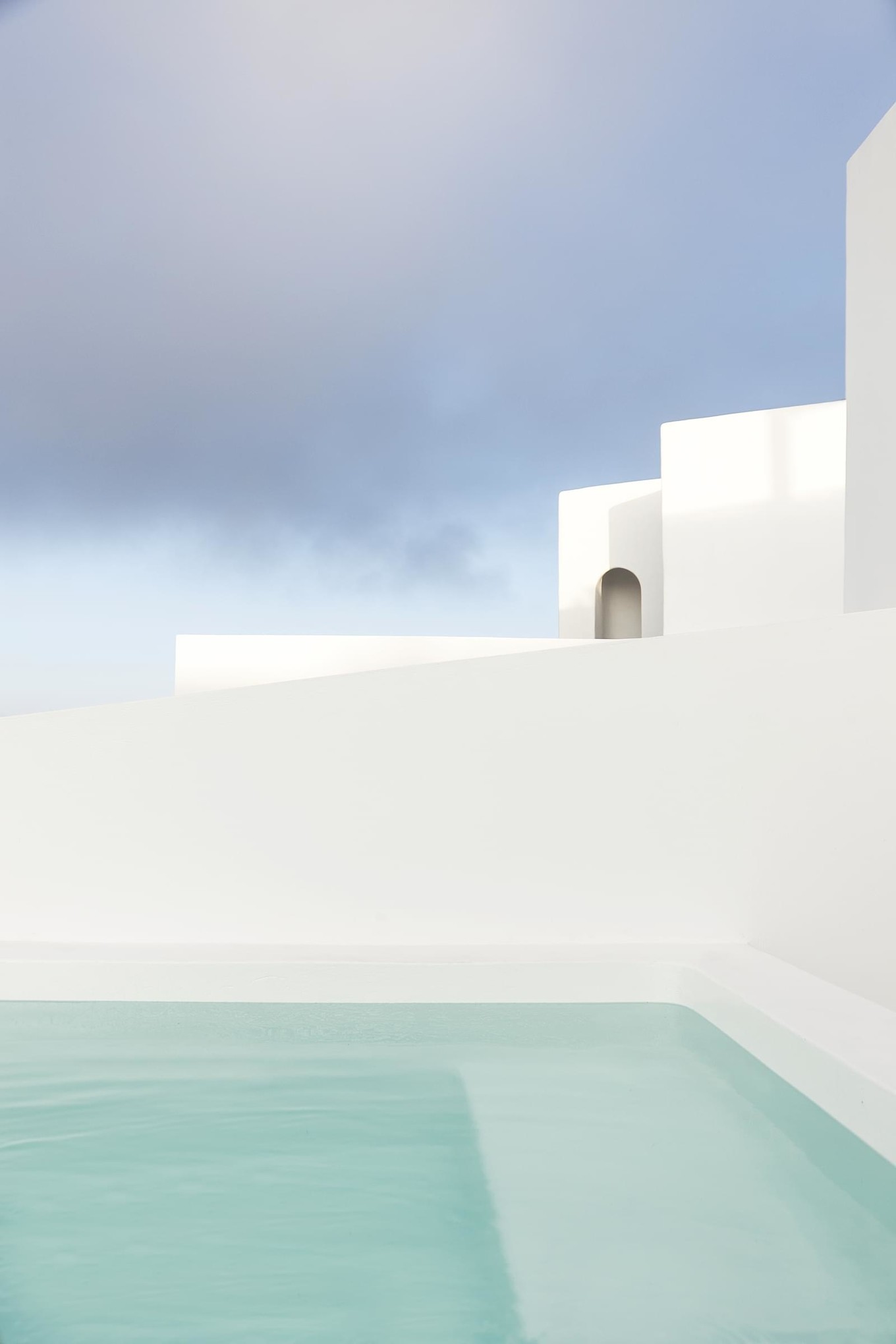 Интерьер дома для отдыха на острове Санторини Интерьер дома для отдыха на острове Санторини