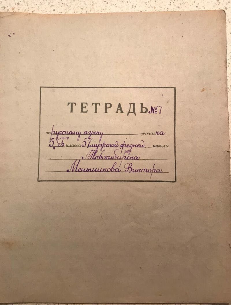 Тетради 6-классника из 50-х - выше всяких похвал