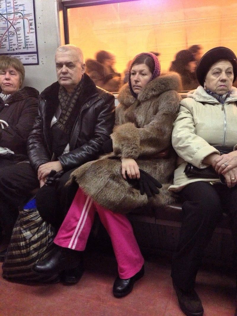 Модники из российского метрополитена