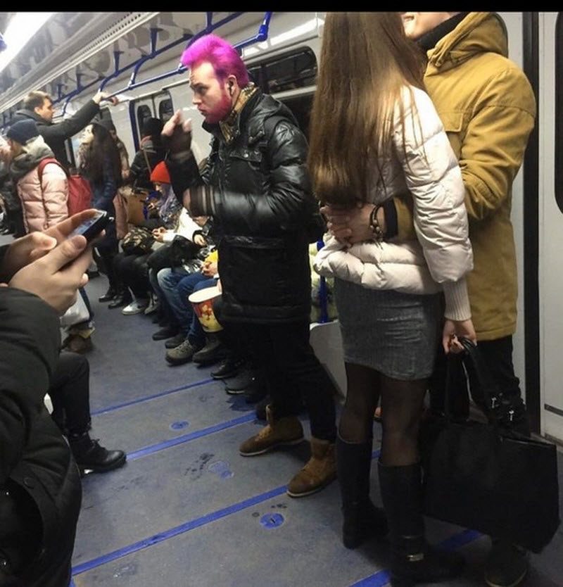 Модники из российского метрополитена
