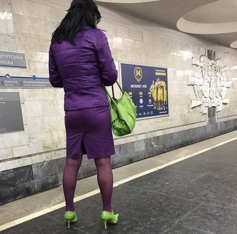 Модники из российского метрополитена