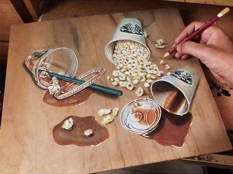 Рисунки, которые невозможно отличить от реальных прототипов