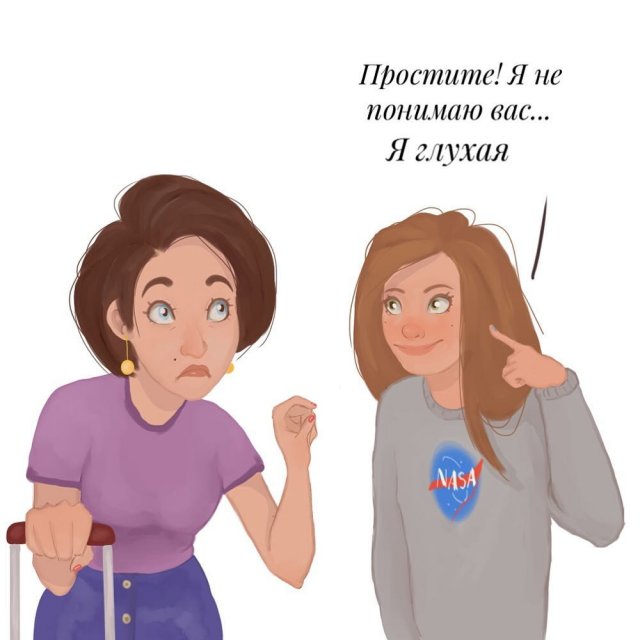 Художница из Краснодара рисует смешные комиксы о жизни глухих людей