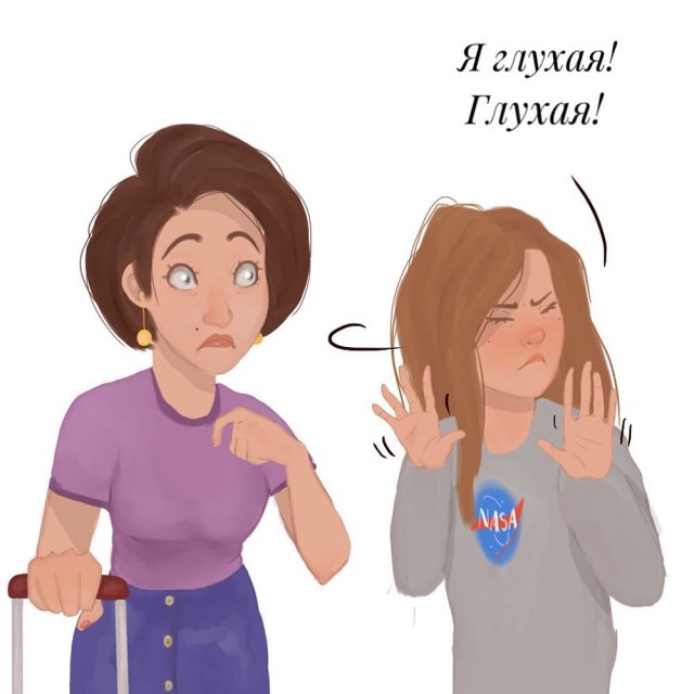 Художница из Краснодара рисует смешные комиксы о жизни глухих людей