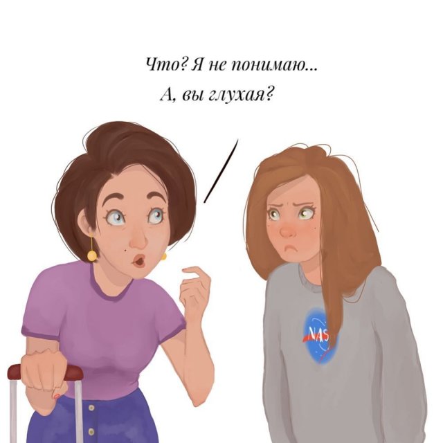 Художница из Краснодара рисует смешные комиксы о жизни глухих людей