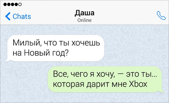 Забавные новогодние переписки