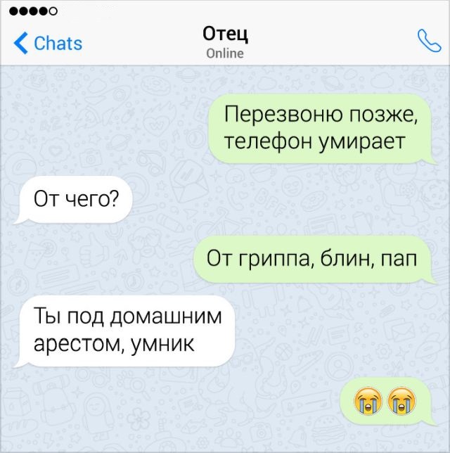 Забавные переписки с родителями