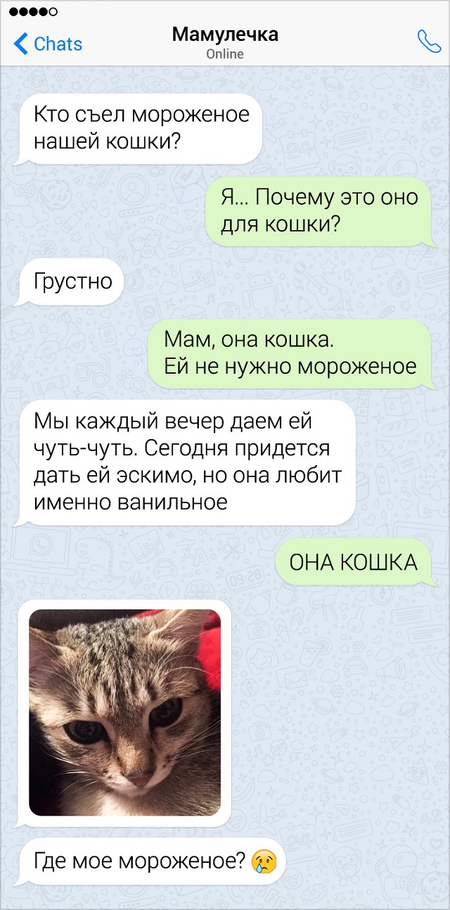 Забавные переписки с родителями