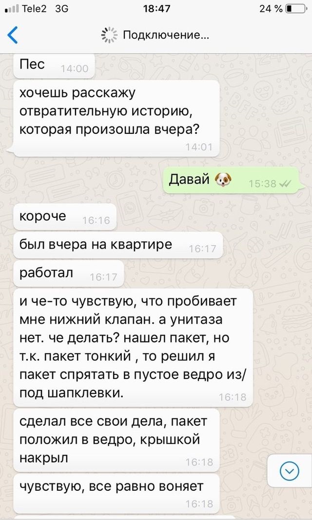 Очень сортирная история