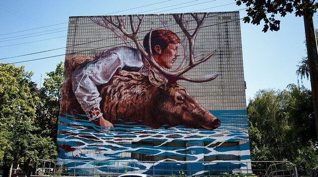 Стрит-арт на улицах городов
