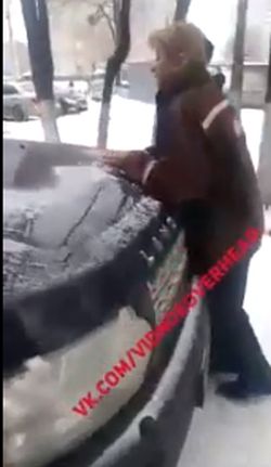 Воровка на Range Rover