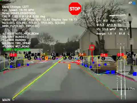 Мир глазами автопилота Tesla