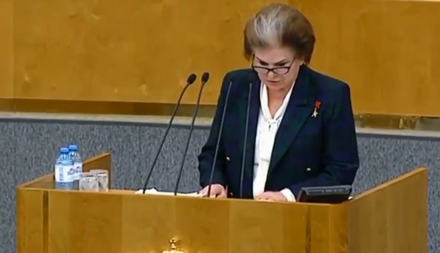 Валентина Терешкова предложила обнулить президентские сроки Владимира Путина