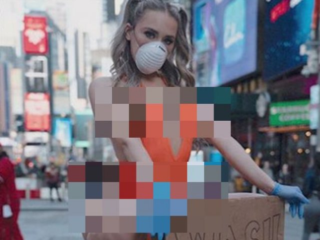 Саманта Гэнгвер: Instagram-модель разделась на улице, объявив «войну» коронавирусу COVID-2019