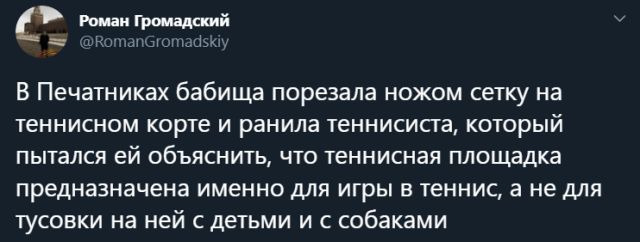 В Москве женщина с ножом и собакой заставила парней извиняться перед ее детьми