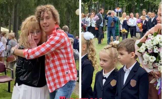 Звезды отвели детей в школу