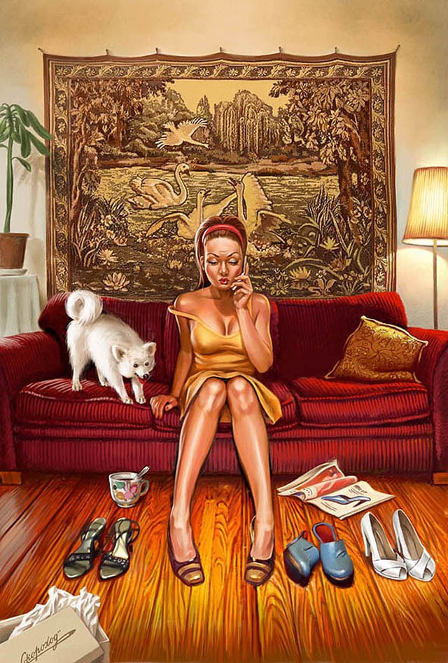 Картины советский пин ап