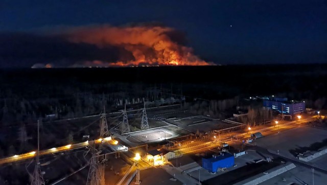 Чернобыль горит