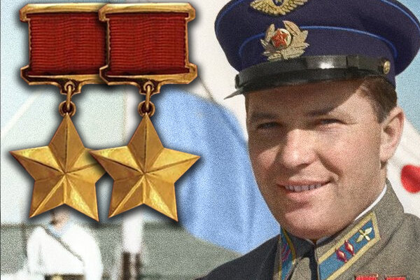 Первый человек, получивший две звезды Героя Советского Союза в один день