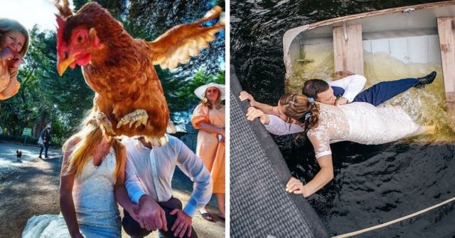 Подборка смешных и провальных фотографий со свадеб