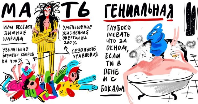 Художница нарисовала классификацию того, как выглядят женщины зимой