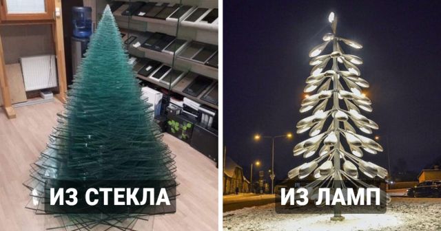 Подборка креативных и необычных новогодних елок